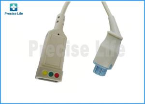 Quality Datex-Ohmeda 545307 ECG trunk cable 3 leads Round 10 pin AHA/IEC color code wholesale