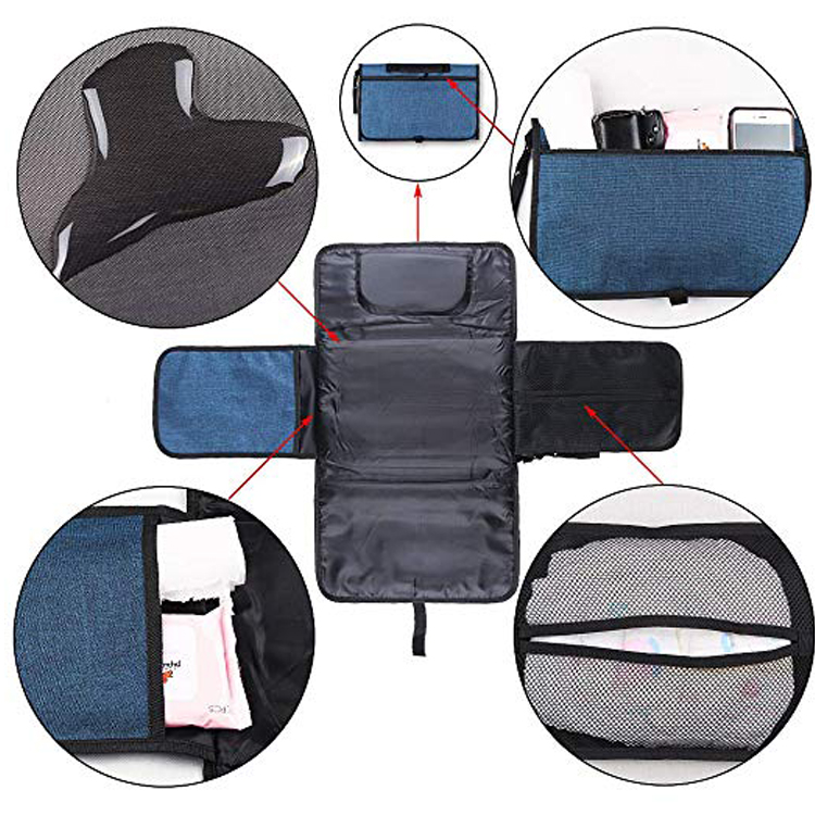 Modern Popular Diaper Bags For Mom And Dad Seld Pasting PEVA Lining