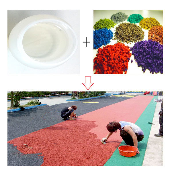 Rubber Granule Mulch Pu Binder Polyurethane Adhesive Glue