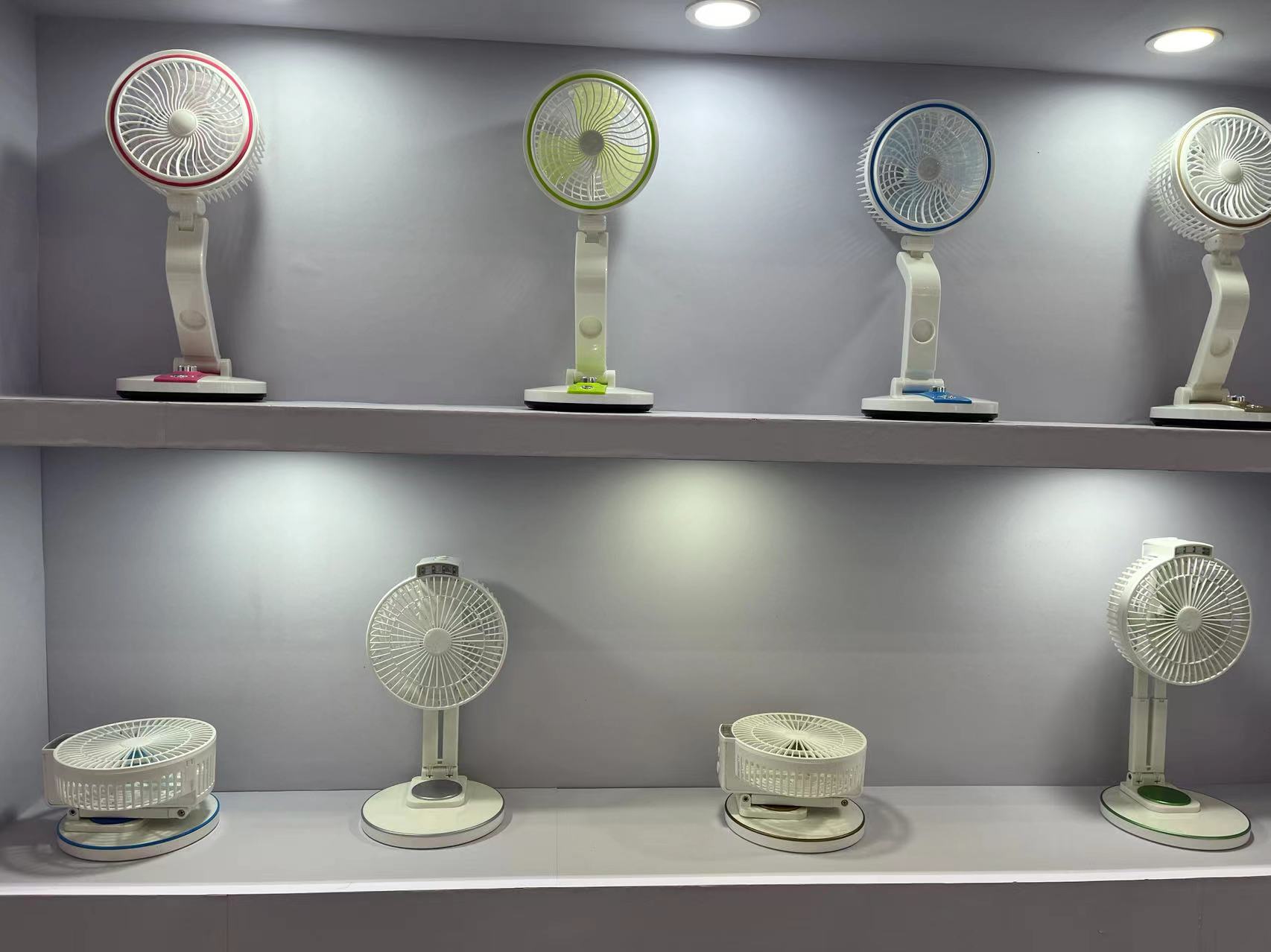 Logo Customized Small Portable Folding Fan for Outdoor Home Office Desktop Charging