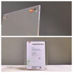 Free Standing Double Sided Transparent Table Display Floating Acrylic Photo