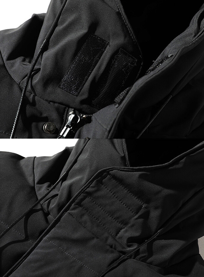Outdoor Men Winter Coat Jacket Hoodies Thick Cotton Bubble Coats With Pockets