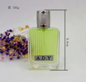 Quality empty bottle of imported perfume recycled glass bottles black blue red pink green cap plastic and metal roll frog wholesale