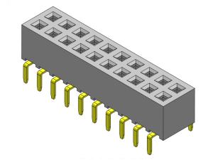 Quality DIP TYPE Pin Female Header Connector Female Header Socket 2.00mm Dual Row wholesale
