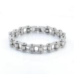 Bicycle chain type men's stainless steel bracelet