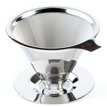 304 Stainless Steel Mesh Coffee Filter Pour Over Tap 89mm Silver
