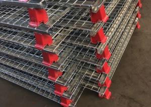 China Heavy Duty 4.0-6.0mm Steel Wire Mesh Storage Containers foldable High Capacity on sale