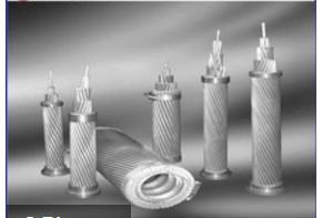 ACSS / TW Aluminium Alloy Conductors Excellent Self Damping Properties ISO9001