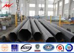 15m Q345 Galvanized Utility Steel Power Pole , Electrical Transmission Line