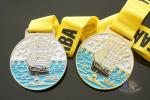 Dragon Boat And Swimming Metal Gold Award Medals For Art Gifts Customized Shape