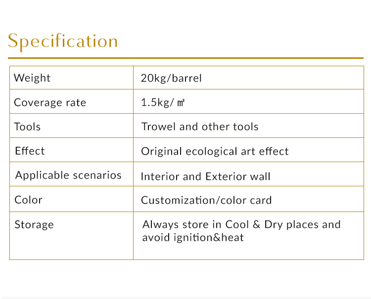 Base on Color Chart Straw Mud Effect Rammed Earth Paint Wall Effect for Moisture-Proof