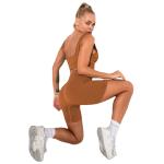 Seamless knitted fitness pants in a tight yoga suit