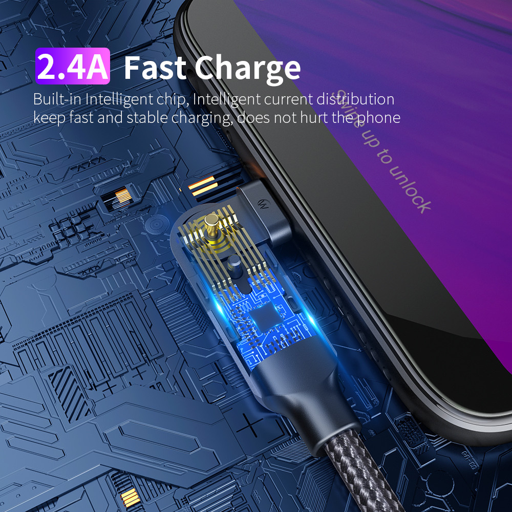 FCC 5V4A QC4.0 200cm Magnetic Data Cable For Phone