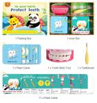 Stimulation Right Brain Training Flash Cards , Brush Teeth Preschool Learning