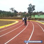 400m Synthetic Full PU Sandwich System Running Track