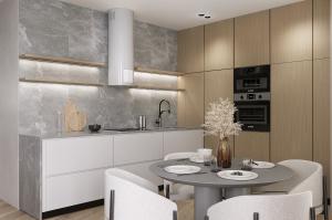 Quality Custom Modern Wood Kitchen Cabinets Bespoke L Shaped Kitchen System wholesale