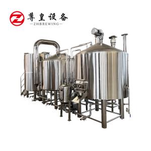 Quality 380V 1000L Home Beer Brewing Equipment PLC Control Electric / Steam Heating wholesale