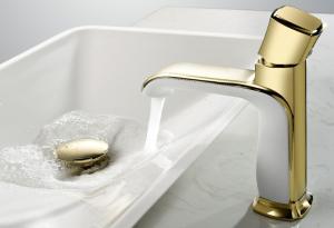 Quality Zinc Alloy Single Handle Electroplate Wash Basin Tap wholesale