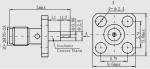 ROHS Female Brass Mini SMA SSMA RF Connector DC 18GHz