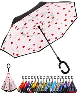Quality BSCI 23 Inch Fiberglass Frame Double Layer Inverted Umbrella wholesale