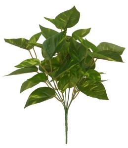 Quality Lifelike 7pcs 36cm Height Artificial Green Bush With 36 Leaves wholesale
