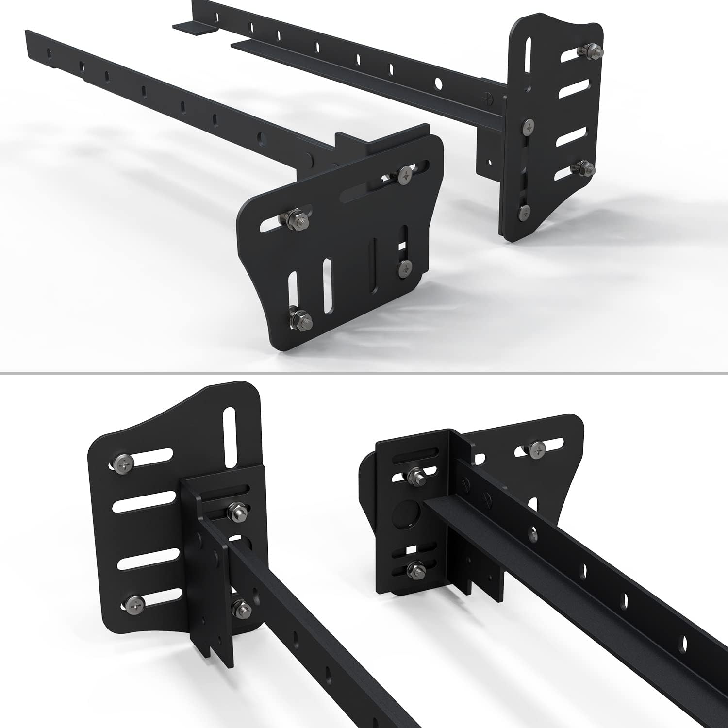 Metal Bed Frame Headboard Attachment Kit Bed Frame Hook Bracket Adapter for Queen Bed