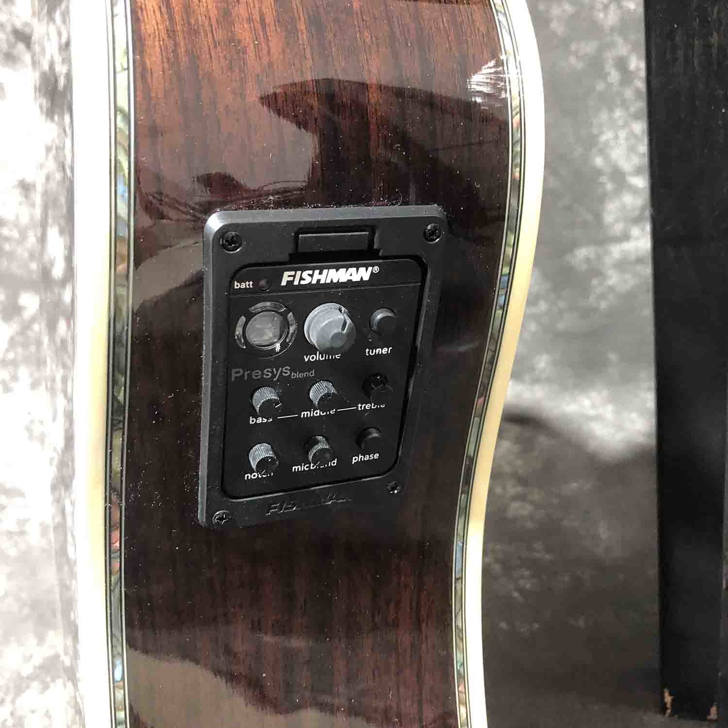 Custom Solid Cedar Top 45c Body Dreadnought Classic Acoustic Guitar with FSM Pickup 301 Hardcase
