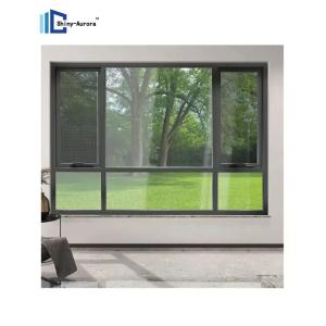 Quality Double Glazed Aluminium Casement Window , Chain Winder Awning Window wholesale