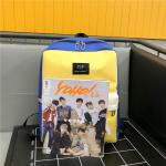 Schoolbag female Korean version of high school students backpacks large capacity