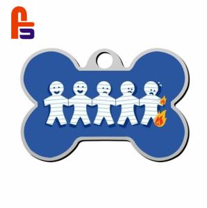 Quality Bone Shaped Pets ID Informaiton Record Paper Hot Stamping Surface Design Cardboard Gift Tags wholesale