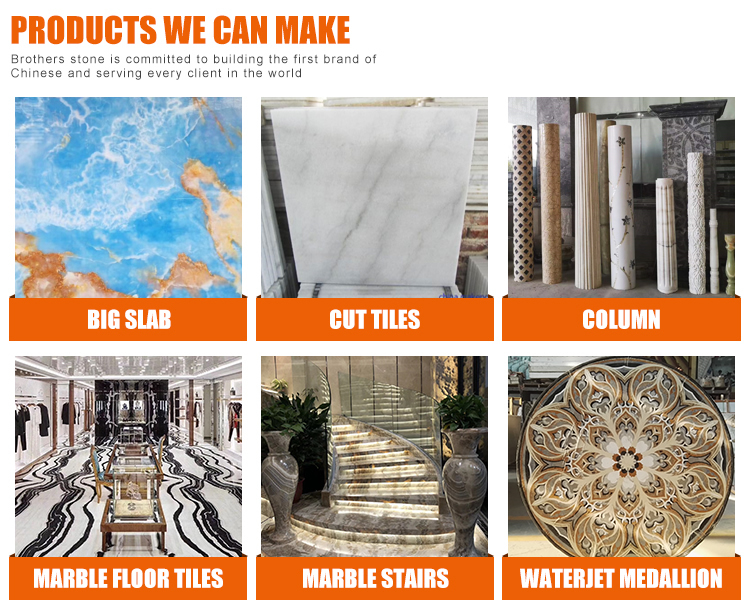Customized Modern Grey Marble Pillar Covering Design Style for Hollow Column Cladding