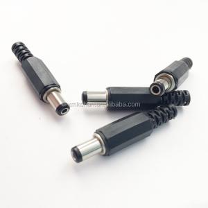 Quality Customizable Length 2.1*5.5*9mm DC Power Plug RoHS Compliant Male Gender Black Cable wholesale