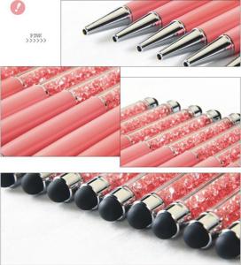 Quality 2014 New Crystal ball pen Touch Screen pen various color for choice wholesale