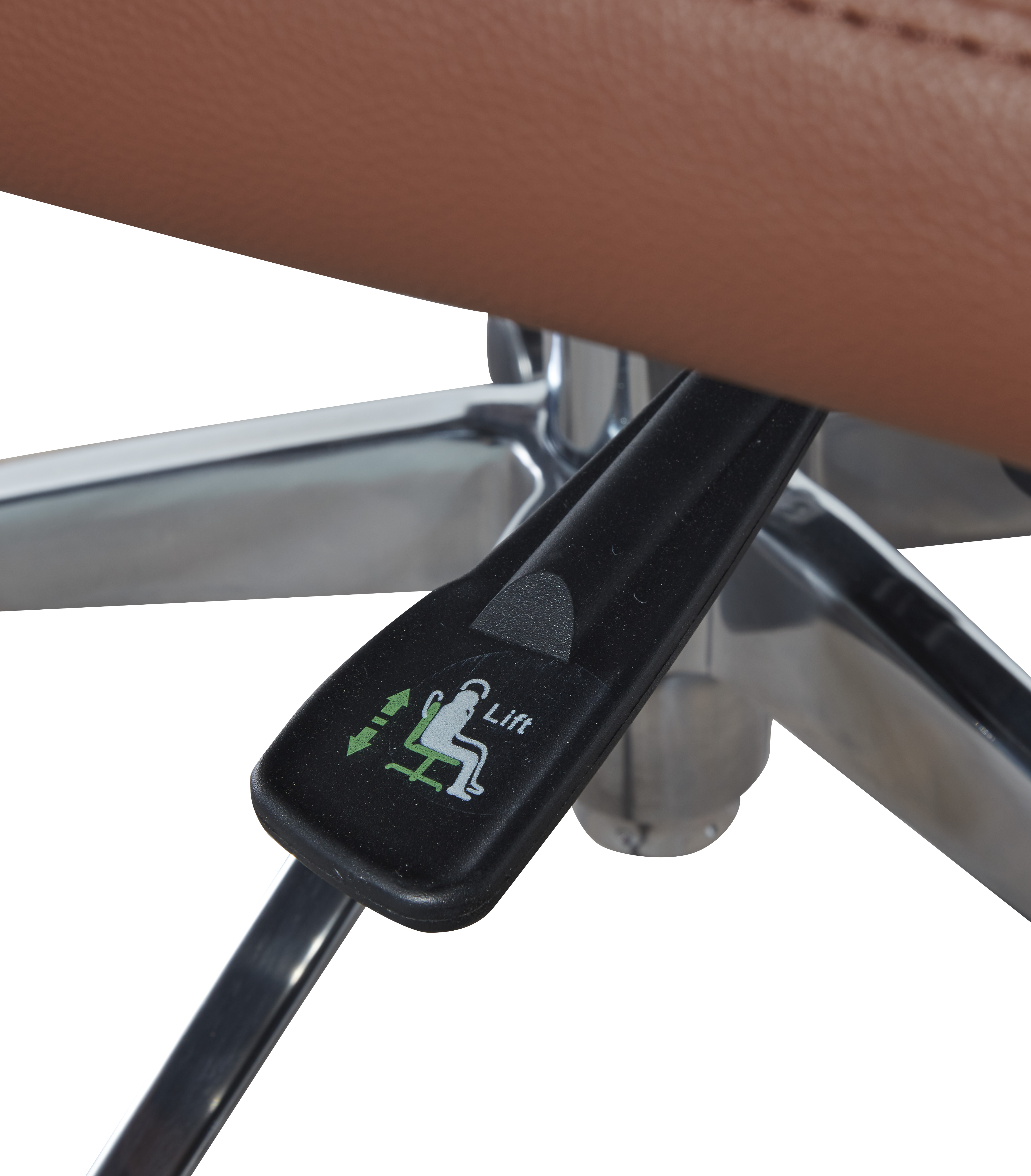 PU Leather Adjustable High-Back Office Chair Home Executive Armrest Swivel Chair, Grey