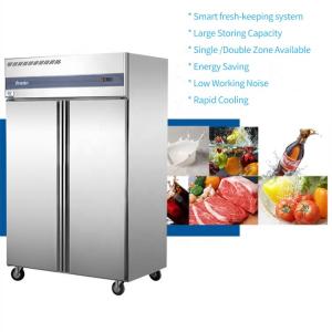 Quality Antiwear Cold Showcase Refrigerator 1000L Upright Stainless Steel Multiscene wholesale