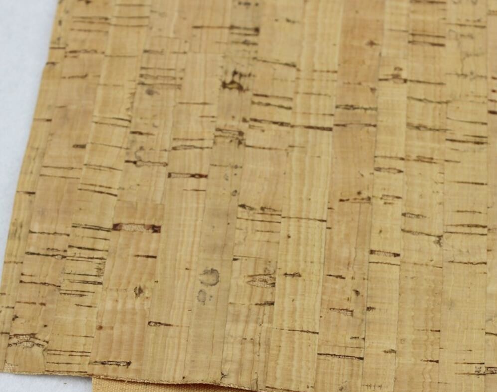 China Directly Price 1.35m Width Nature Cork Leather for Sewing Class