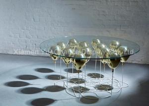 Quality Environmental Friendly Fibreglass Furniture , Fiberglass Outdoor Furniture Balloon Table wholesale