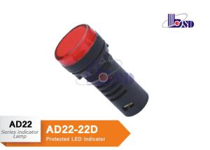 Quality Commercial Telecommunication Red Panel Mount Indicator Lamps High Brightness wholesale