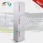 Three door steel locker FYD-G003,H1850XW380XD450mm,KD structure, 3 handle,3 lock