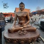 Bronze Buddha Statues Copper Brass Large Sitting Zen Budda Sculpture Metal