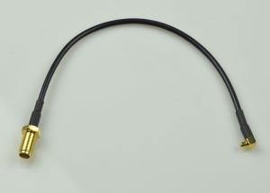 Quality Black 50 ohm RF Cable Assembly With SMA Female To MMCX Male Connector wholesale
