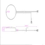 GPS GSM Simrad Combo Antenna At 1575.42MHz Frequency For Accurate Tracking