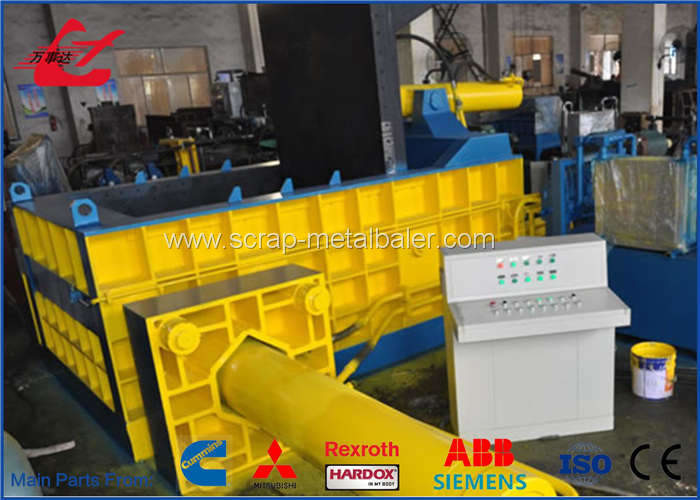 PLC control Scrap Metal Baler Heavy Scrap Metal Compactor Side Push Out