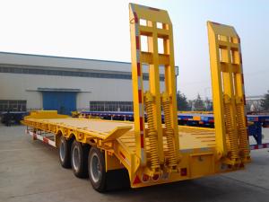 Quality Low loader 4 axles low bed trailer for heavy machinery delivery wholesale