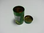 Green Round Tinplate Metal Tin Container For Food Packaging