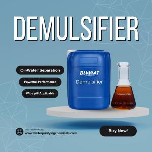 Quality Emulsion Breaker De Emulsifying Agent Emulsifier Inhibitor For Oil Spill Processing Marine Oil Wastewater Effluent wholesale