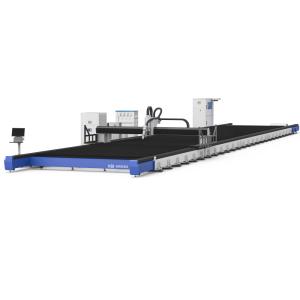 Quality Cut Gantry Laser Cutting Machine With No Deformation 12000-24000mm Workbench High Bevel Cutting wholesale