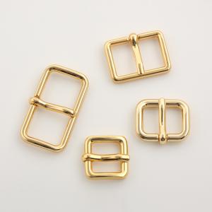 Quality Backpack Gold Square Belt Buckle Antiwear ISO9001 wholesale
