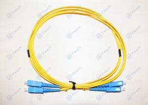 Quality UPC Polishing Fiber Optic Jumper / Optical Patch Cord Good Temperature Stability wholesale
