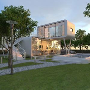 Quality Modern White Villa Two Floor Apple House for Luxury Spacious Living wholesale